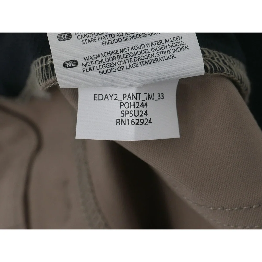 BYLT Everyday Pant 2.0 Brown Stretch Chino Pants Men's 33x31 Slim Fit Casual